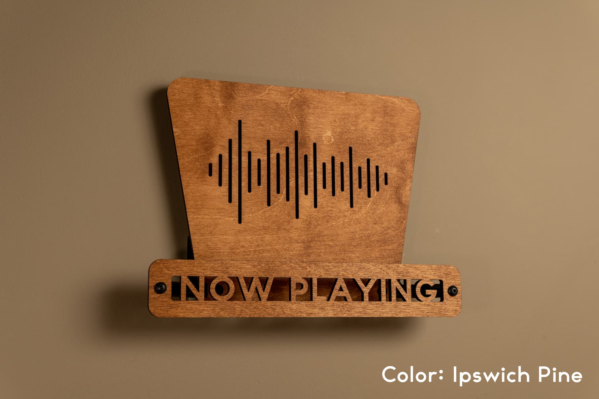 Handcrafted Wooden Vinyl Record Wall Mount | Now Playing Display | Baltic Birch
