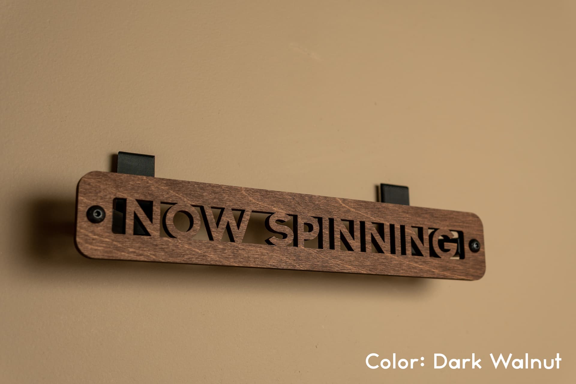 Handcrafted Wooden Vinyl Record Wall Mount | Now Playing Display | Baltic Birch