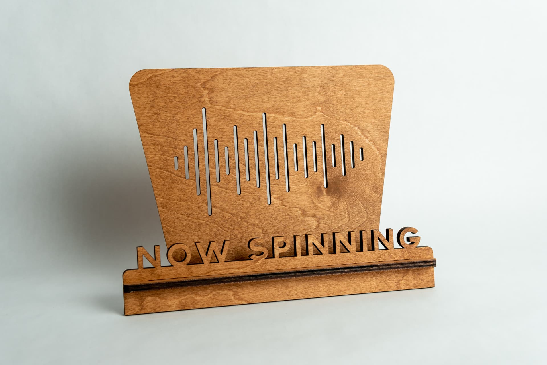 Handcrafted Wooden Vinyl Record Stand - 2 Pack Bundle
