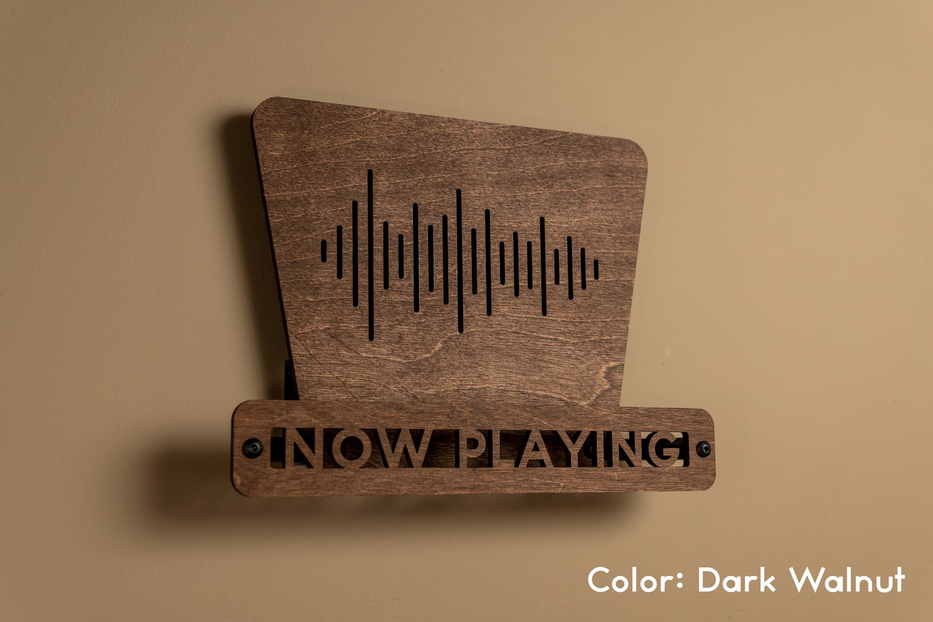 Handcrafted Wooden Vinyl Record Wall Mount | Now Playing Display | Baltic Birch