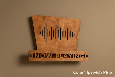 Handcrafted Wooden Vinyl Record Wall Mount | Now Playing Display | Baltic Birch
