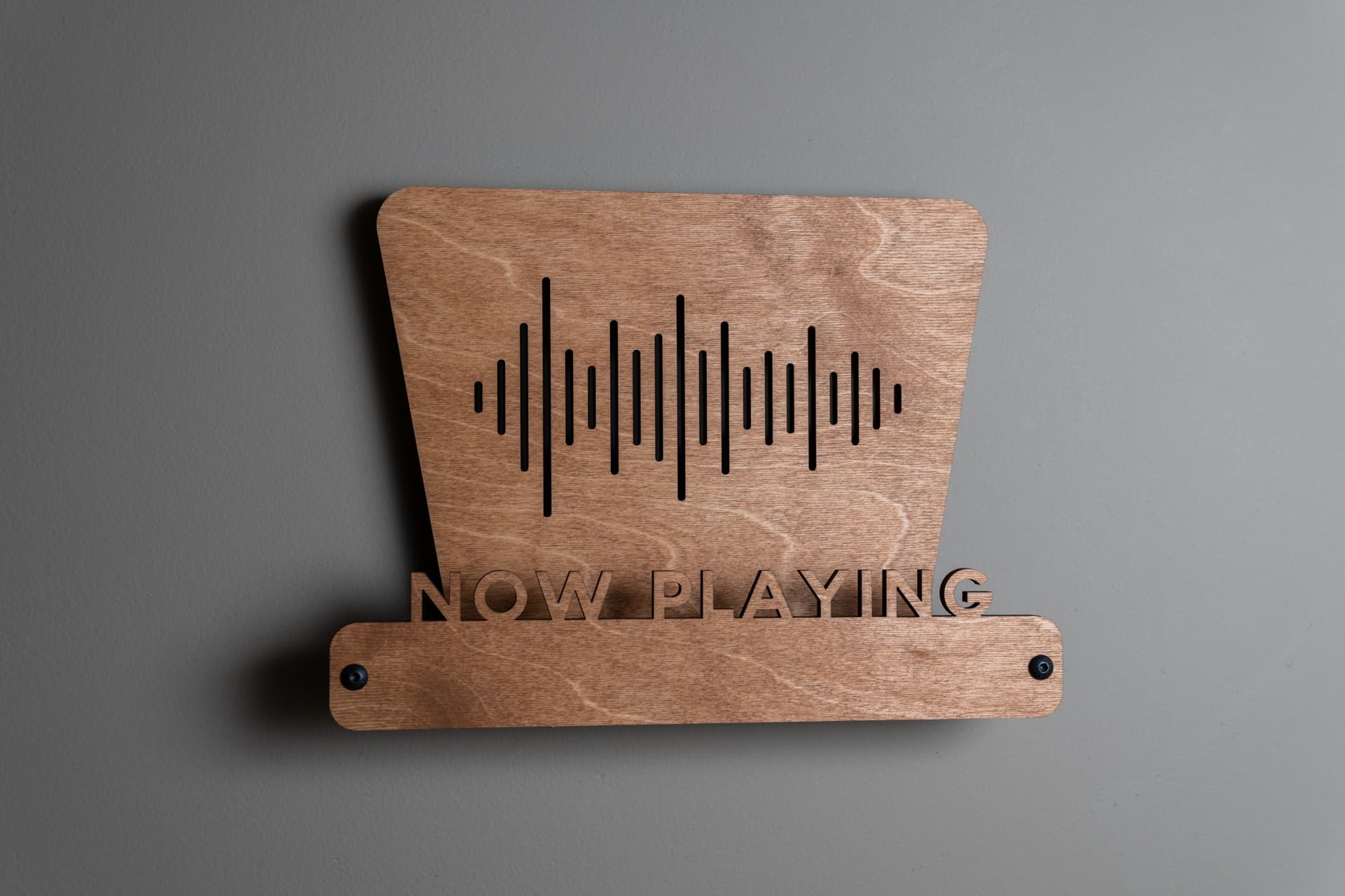 Handcrafted Wooden Vinyl Record Wall Mount | Top Text Design