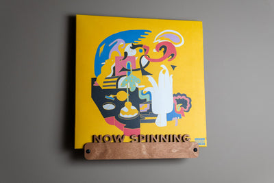 Handcrafted Wooden Vinyl Record Wall Mount | Top Text Design