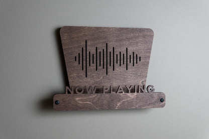 Handcrafted Wooden Vinyl Record Wall Mount | Top Text Design