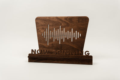 Handcrafted Wooden Vinyl Record Stand - 2 Pack Bundle