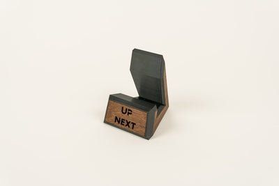 Vinyl Record Display Stand - Wooden Inlay