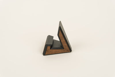 Vinyl Record Display Stand - Wooden Inlay