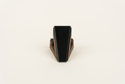 Vinyl Record Display Stand - Wooden Inlay