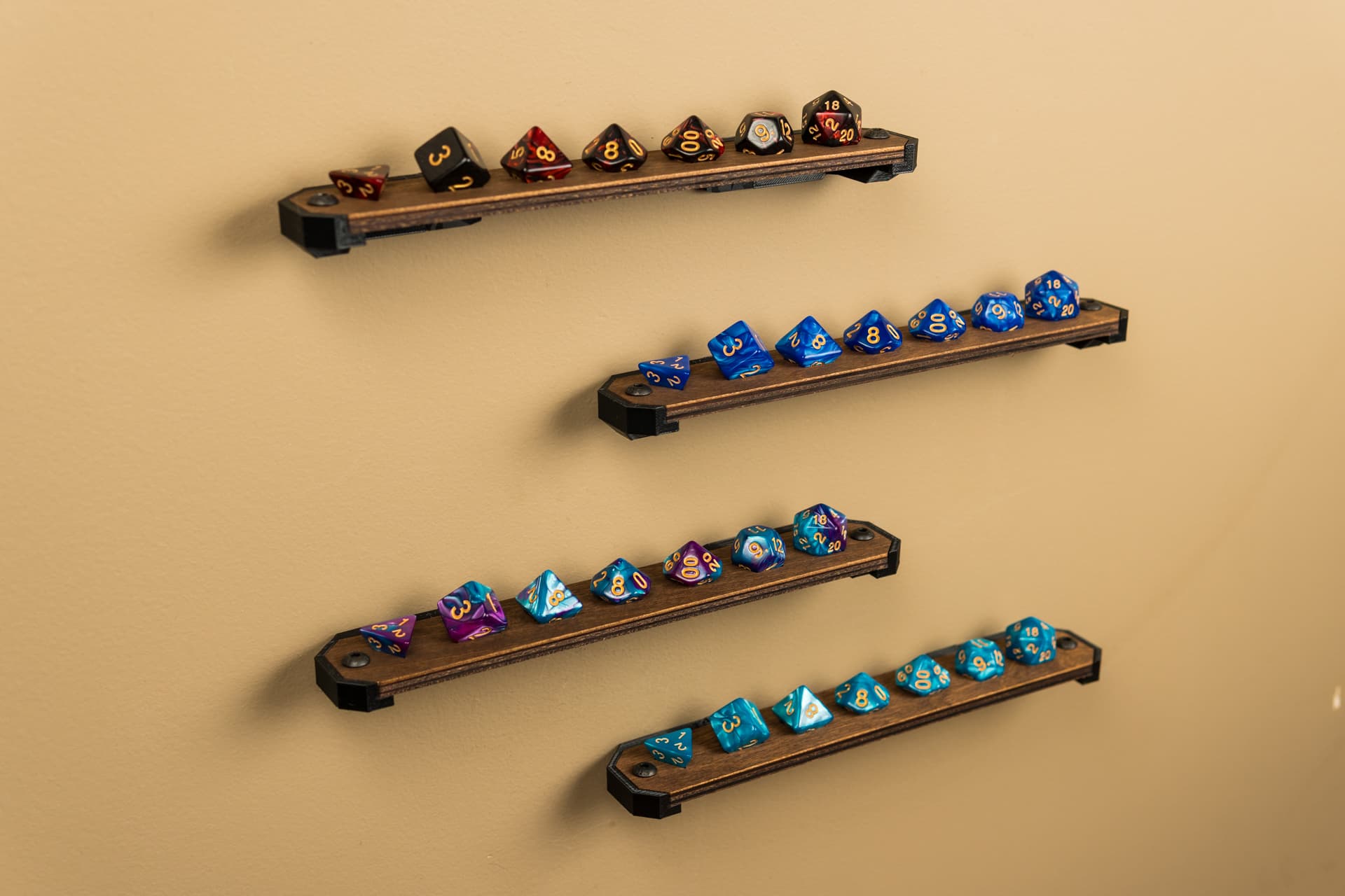 Floating Dice Shelf - Handcrafted